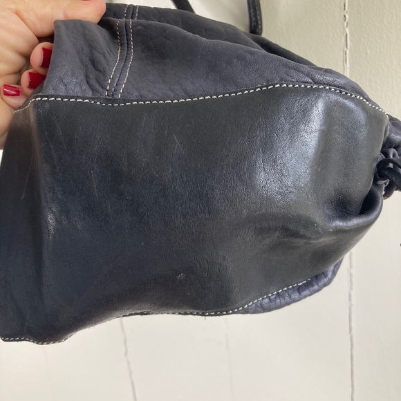 Collection Privee Black Leather Bag Italy NWOT deconstructed Antwerp 7 - Picture 10 of 13